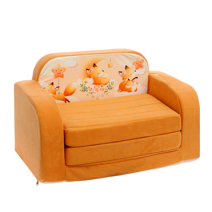 Мягкая игрушка-диван «Лисята», раскладной, 3 секции - фото 1906443172
