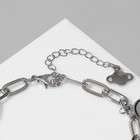 Браслет «Цепь с подвесками» мультяшки, цвет серебро - фото 7825753