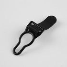 Застёжка для чулок, металлическая, 12 мм, 4 шт., чёрная - Фото 2