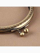 Фермуар пришивной «Полукруг», 10×6.5 см, цвет бронзовый - Фото 3