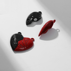 Замок магнитный «Сердце», навсегда 2 шт. красно-чёрный - Фото 2