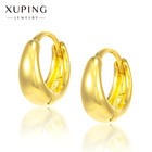Серьги-кольца XUPING объём, d=1,1 см, цвет золото - фото 7692384