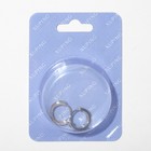 Серьги-кольца XUPING блеск, d=1,38 см, цветные в серебре - фото 24629946
