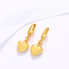 Серьги конго XUPING «Сердце», металл, цвет золото - Фото 3