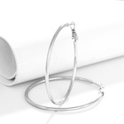 Серьги-кольца XUPING классика, d=4 см, цвет серебро - Фото 2