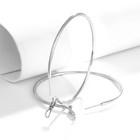 Серьги-кольца XUPING классика, d=4 см, цвет серебро - Фото 3