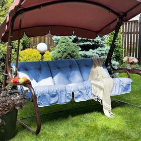 Подушка для качелей «Билли», размер 50х60х180 см, цвет голубой