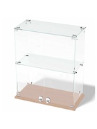 Витрина настольная, 1 полка, 600×300×700 мм, ЛДСП, стекло, цвет дуб сонома 10120596