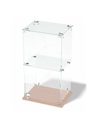 Витрина настольная, 1 полка, 500×300×600 мм, ЛДСП, стекло, цвет дуб сонома  (артикул 10120614)  большой выбор товаров оптом и в розницу по низким ценам с доставкой