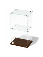 Витрина настольная, 1 полка, 500×300×600 мм, ЛДСП, стекло, цвет венге 10120615