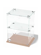 Витрина настольная, 1 полка, 400×300×500 мм, ЛДСП, стекло, цвет дуб сонома 10120623