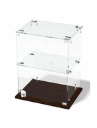 Витрина настольная, 1 полка, 400×300×500 мм, ЛДСП, стекло, цвет венге 10120624
