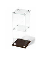 Витрина настольная, 1 полка, 300×300×700 мм, ЛДСП, стекло, цвет венге  (артикул 10120633)  большой выбор товаров оптом и в розницу по низким ценам с доставкой