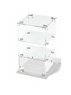 Витрина настольная, 2 полки, 300×300×500 мм, ЛДСП, стекло, белая - Фото 2