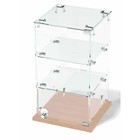 Витрина настольная, 2 полки, 300×300×500 мм, ЛДСП, стекло, цвет дуб сонома - Фото 2