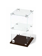 Витрина настольная, 1 полка, 300×300×500 мм, ЛДСП, стекло, цвет венге  (артикул 10120642)  большой выбор товаров оптом и в розницу по низким ценам с доставкой