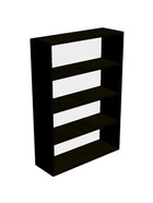 Витрина настенная, 3 полки, 900×300×1300 мм, ЛДСП, цвет венге 10120682