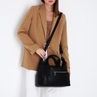 Сумка-тоут на молнии, цвет чёрный - фото 23254411