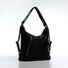 Сумка женская на молнии, цвет чёрный 10115337