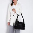 Сумка женская на молнии, цвет чёрный 10115337