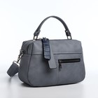 Сумка-саквояж на молнии, цвет серый - фото 23096314