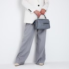 Сумка-саквояж на молнии, цвет серый - фото 23254421