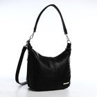 Сумка женская на молнии, цвет чёрный - фото 41331915