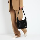 Сумка женская на молнии, цвет чёрный - фото 41331920