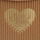 Коробка подарочная шляпная из микрогофры, упаковка, «Сердце», 12 х 12 см - Фото 3