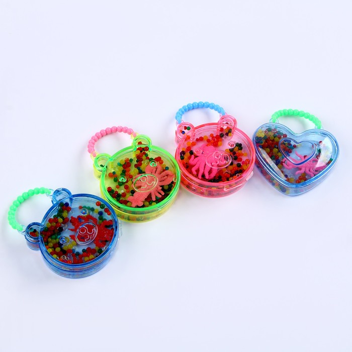 Растущие игрушки «Динозаврики + шарики» в сумочке, 2 × 5,5 × 7 см, МИКС
