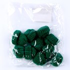 Шапка для игрушек вязаная, набор 10 шт., цвет зелёный - фото 7825908