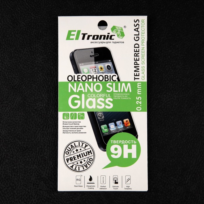 Защитное стекло Eltronic, для iPhone 15 Pro Max, противоударное, черное - фото 51479075