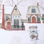 Комплект штор для кухни с подхватами «Этель. Звери в городе», 2 шт., белые, 145×180 см - Фото 10