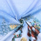 Комплект штор д/кухни с подхватами "Рождественский вечер" 145х180см-2 шт., 100% п/э - Фото 4