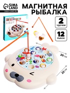 Рыбалка магнитная «Тюлень», 12 рыбок, 2 удочки - Фото 1