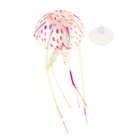 Аквадекор Медуза на присоске, 7 х 7 х 3,5 см, силикон, микс цветов - Фото 1