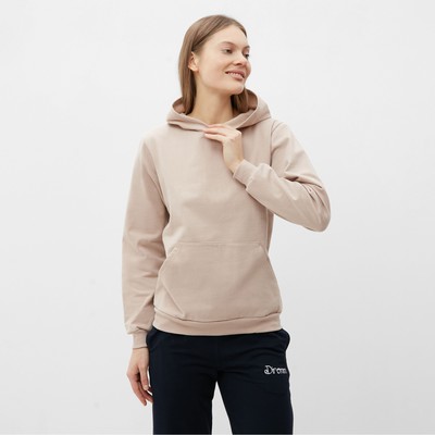 Толстовка женская НАЧЁС, цвет бежевый, размер 50