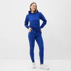 Комплект женский (фуфайка/брюки) НАЧЁС, цвет синий, размер 50 - фото 11497410