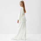 Комплект для девочки (жакет и брюки) MINAKU: PartyDress, цвет молочный, рост 158 см - фото 117410785