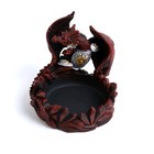 Пепельница "Дракон в латах", 11.7 х 10.3 х 11.3 см, коричневая - Фото 3