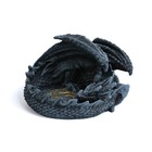 Пепельница "Спящий дракон", 11.8 х 12.8 х 9.5 см, синяя - Фото 1