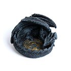 Пепельница "Спящий дракон", 11.8 х 12.8 х 9.5 см, синяя - Фото 3