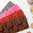 Форма для леденцов новогодний Доляна «Звёзды», силикон, 24×11×1 см, 6 ячеек (5.2×4 см), с палочками, МИКС - Фото 8