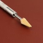 Ручка-аппликатор для кожи, 14.5 см, цвет серебряный/золотой - Фото 2