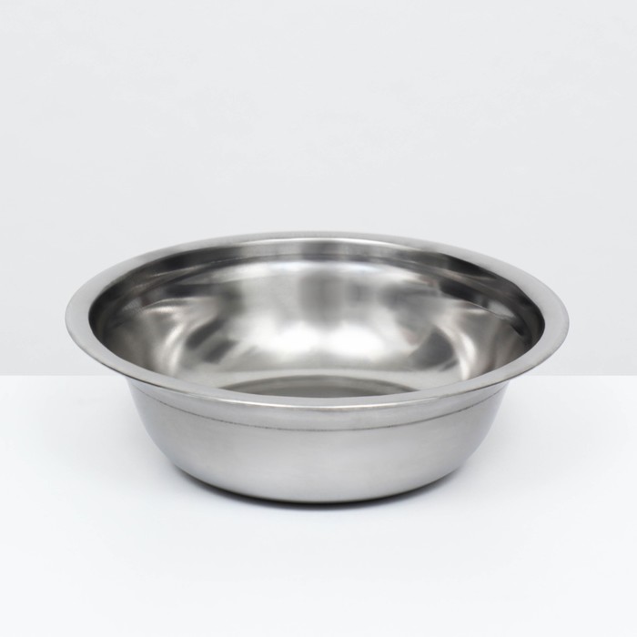 Миска металлическая эконом, 0.35 л, 13×4.5 см - Фото 1