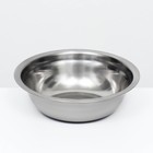 Миска металлическая эконом, 0.4 л, 15×4.5 см - Фото 1