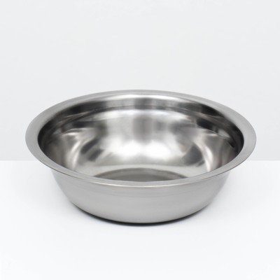 Миска металлическая эконом, 0.4 л, 15×4.5 см