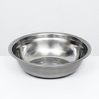 Миска металлическая эконом, 0.7 л, 19×5 см - Фото 1