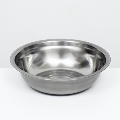 Миска металлическая эконом, 0.7 л, 19×5 см