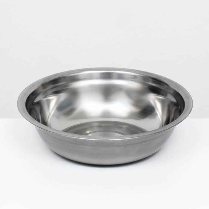 Миска металлическая эконом, 0.7 л, 19×5 см - Фото 1
